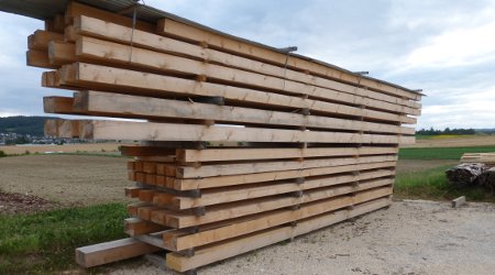 Bauholz trocken